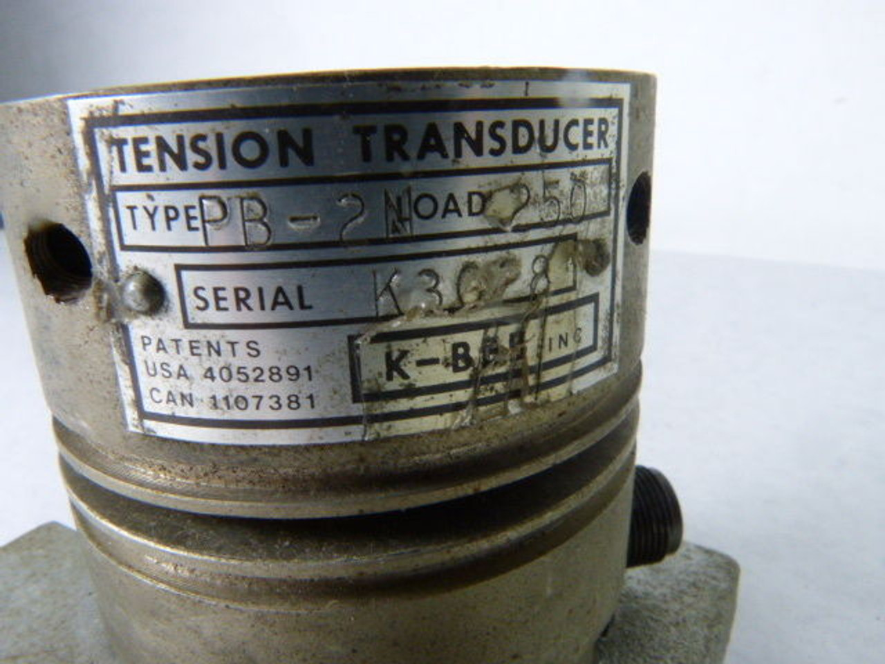 K-BBB Type PB-2 Tension Transducer Load 250 USED