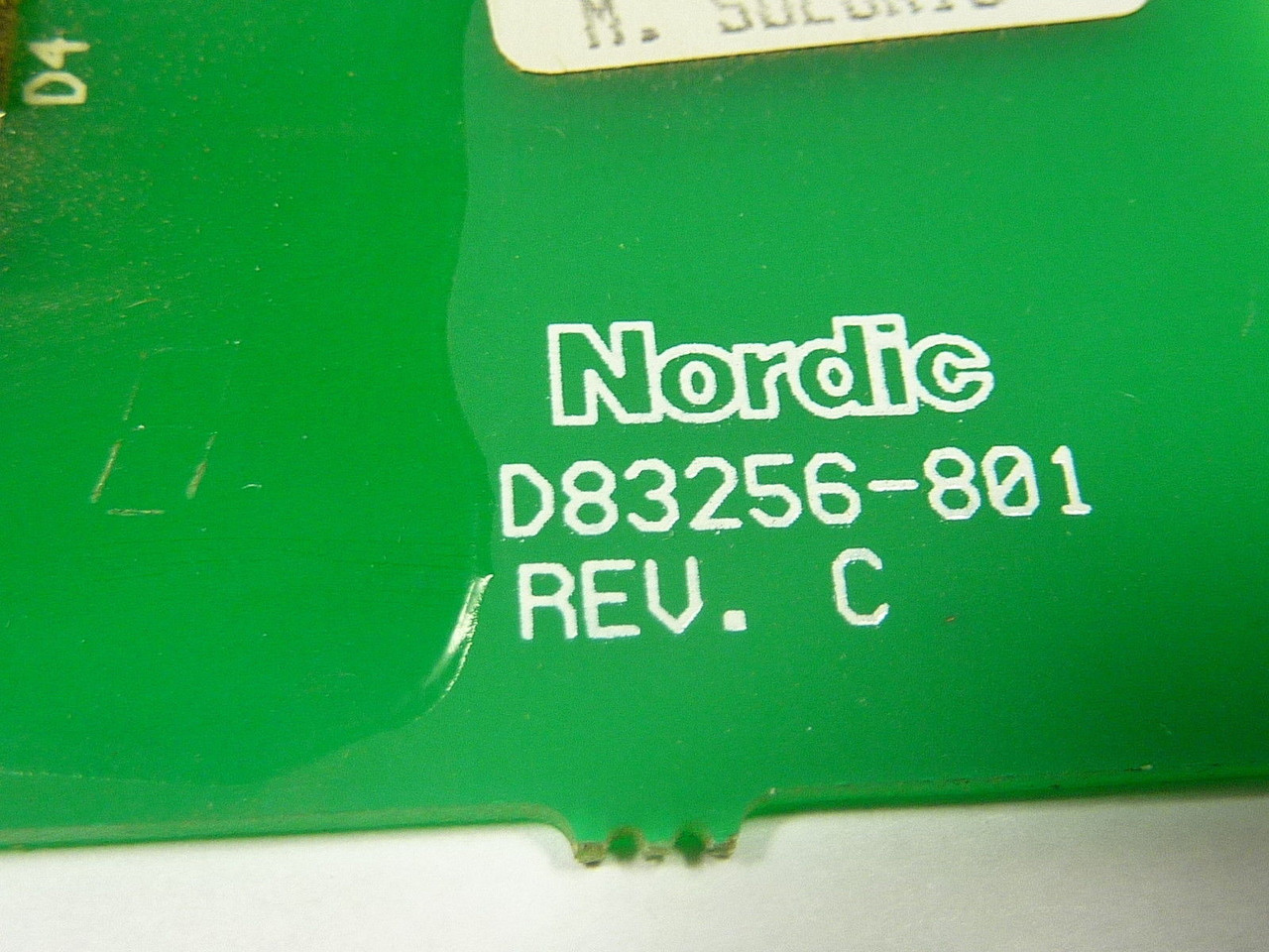 Nordic D83256-801 PC Capacitor Board D83256-5 USED