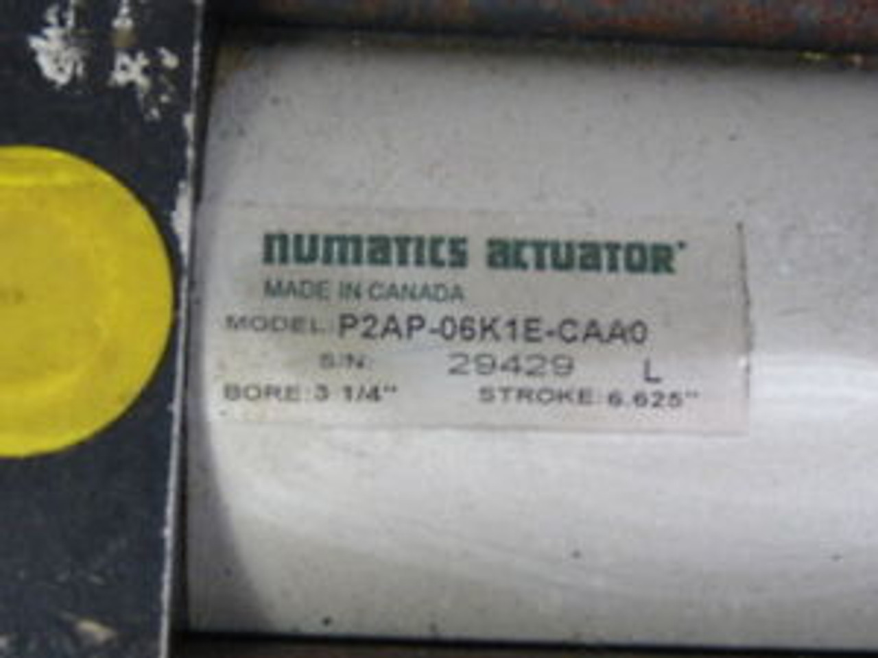 Numatics P2AP-06K1E-CAA0 Pneumatic Cylinder USED