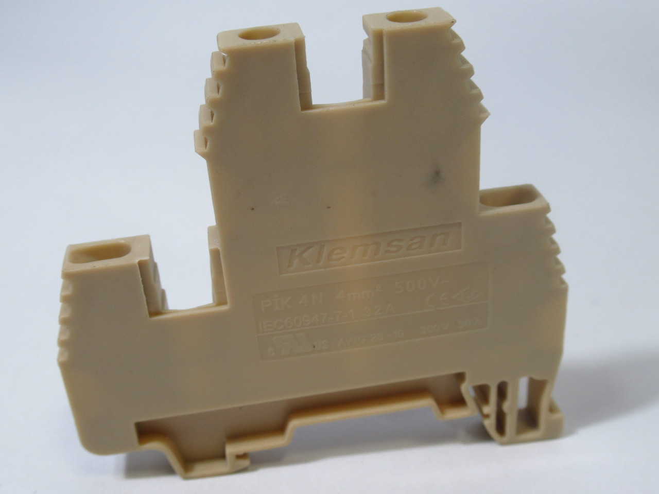 Klemsan PIK-4N Double Deck Terminal Block Lot of 20 BEIGE USED