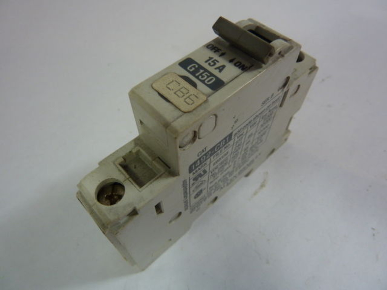 Allen-Bradley 1492-CB1G150 Series B 15Amp 1-Pole Circuit Breaker USED