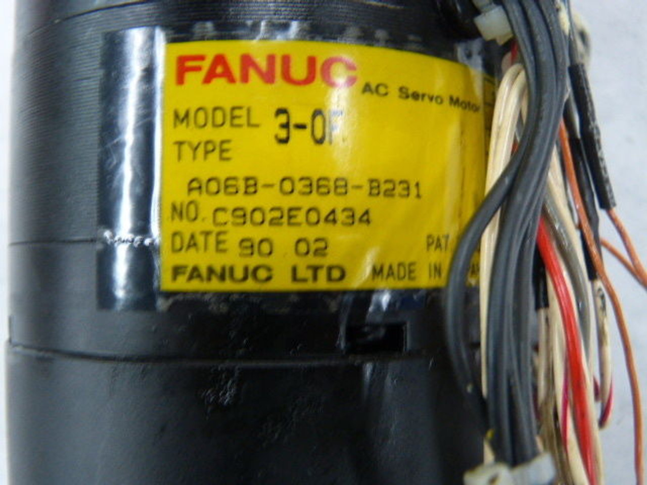 GE Fanuc A06B-0368-B231 AC Servo Motor 0.1kW USED