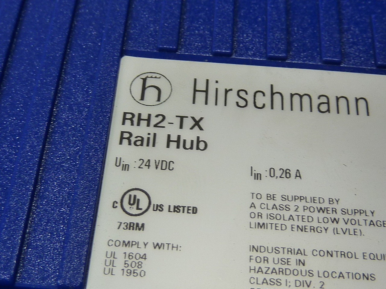 Hirschmann RH2-TX Ethernet Rail Switch 10/100 USED