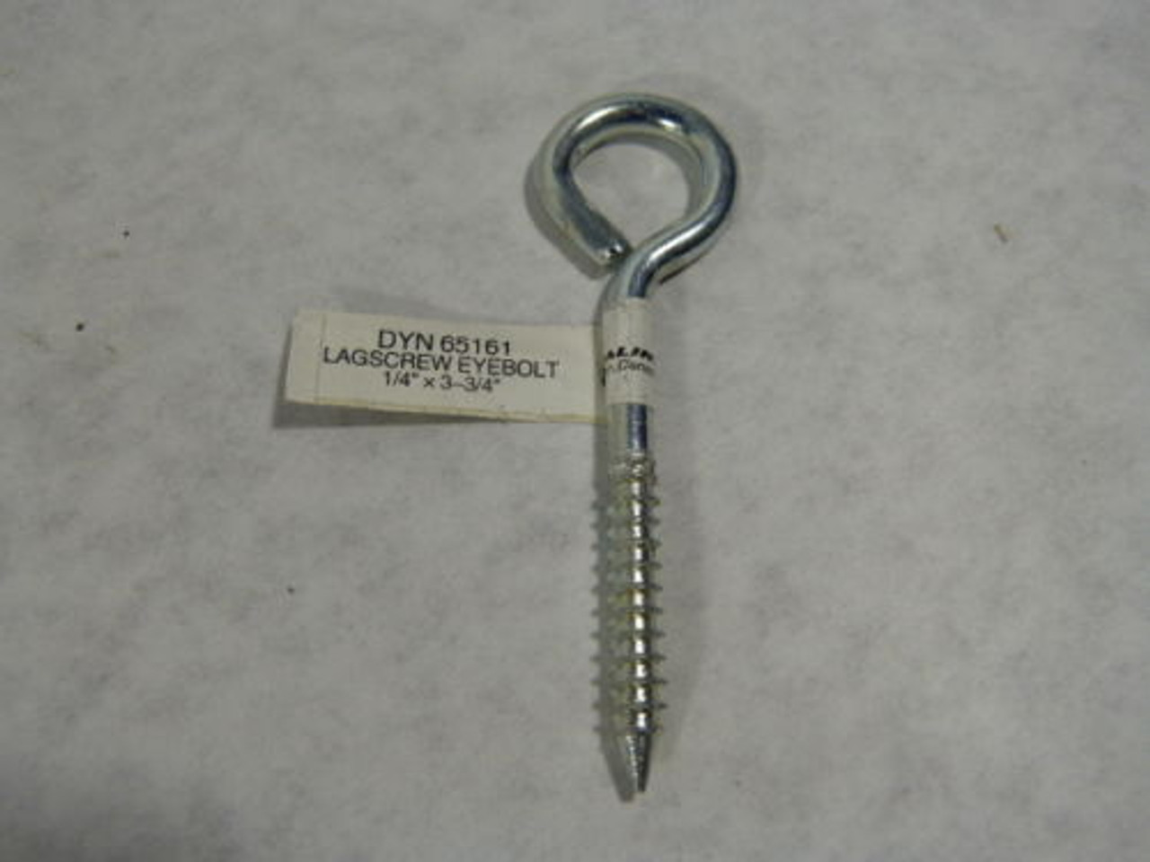 Dynaline DYN65161 Lag Screw Eyebolt 1/4"x3 3/4" Lot Of 9 *Open Bag* NWB