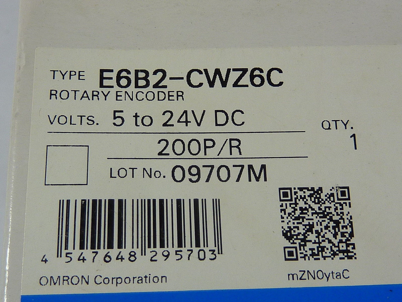 Omron E69B2-CWZ6C Rotary Encoder ! NEW !