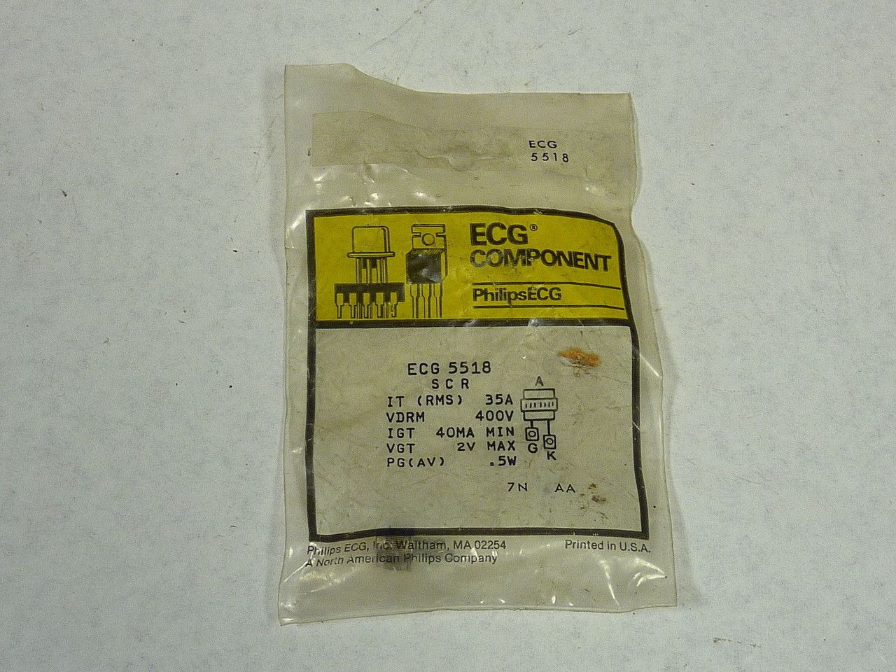 Phillips ECG ECG-5518 Thyristor ! NEW !