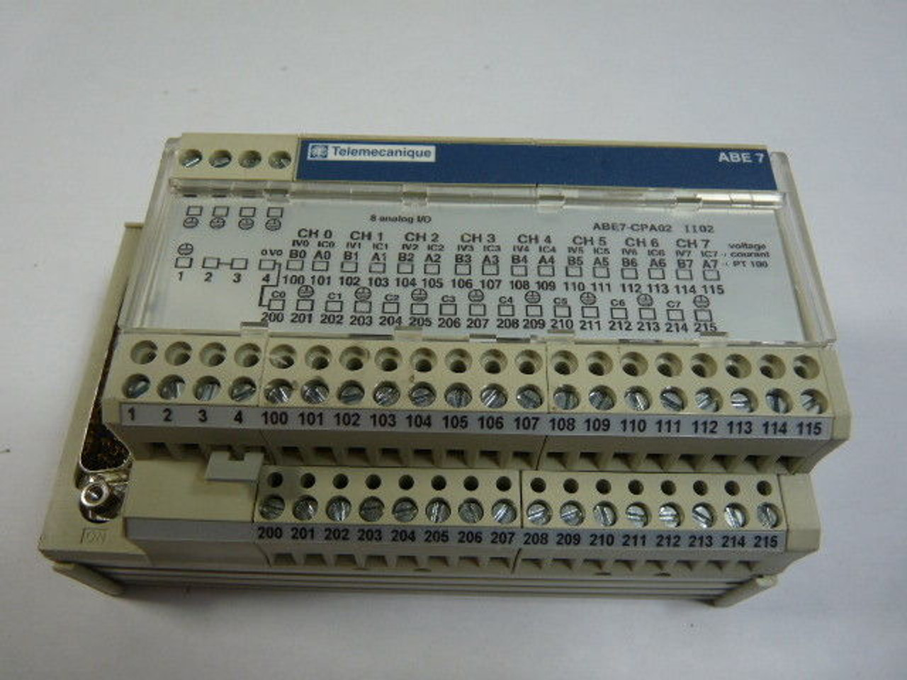 Telemecanique ABE7-CPA02 I/O Subbase 8-Point USED