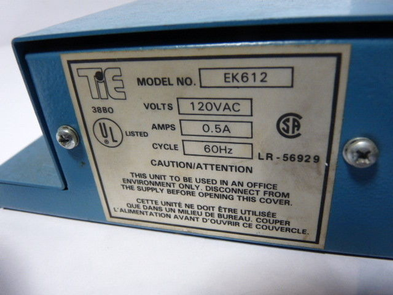TIE EK612 Key Telephone System BJ286G-11827-KF-E USED