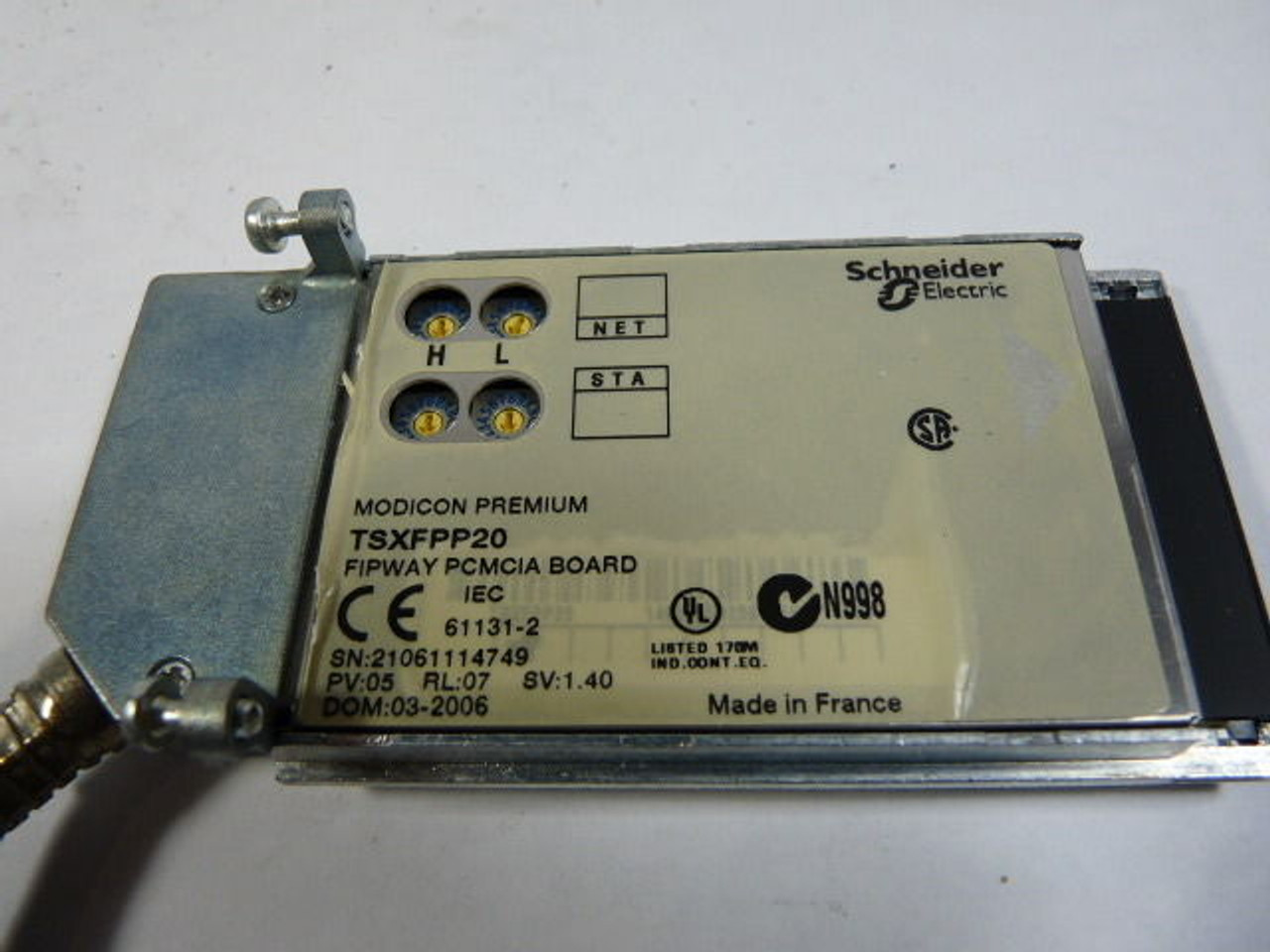 Schneider TSXFPP20 Communication Fipway PCMCIA USED