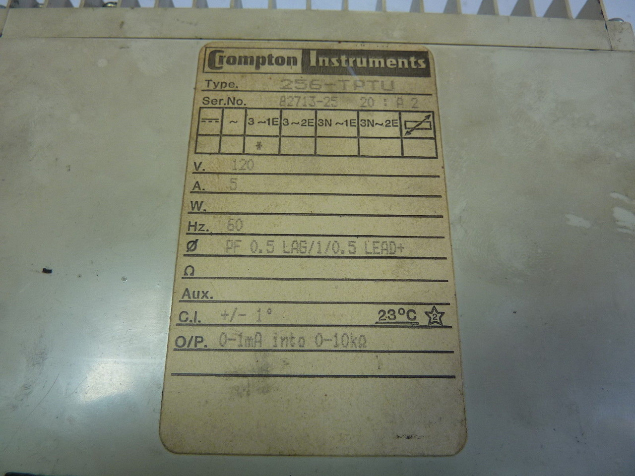 Crompton 256-TPTU Paladin Module 120V USED