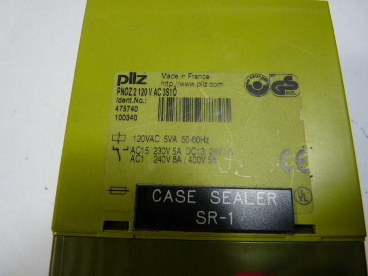 Pilz PNOZ-2120VAC3S10 Relay Module 230V USED
