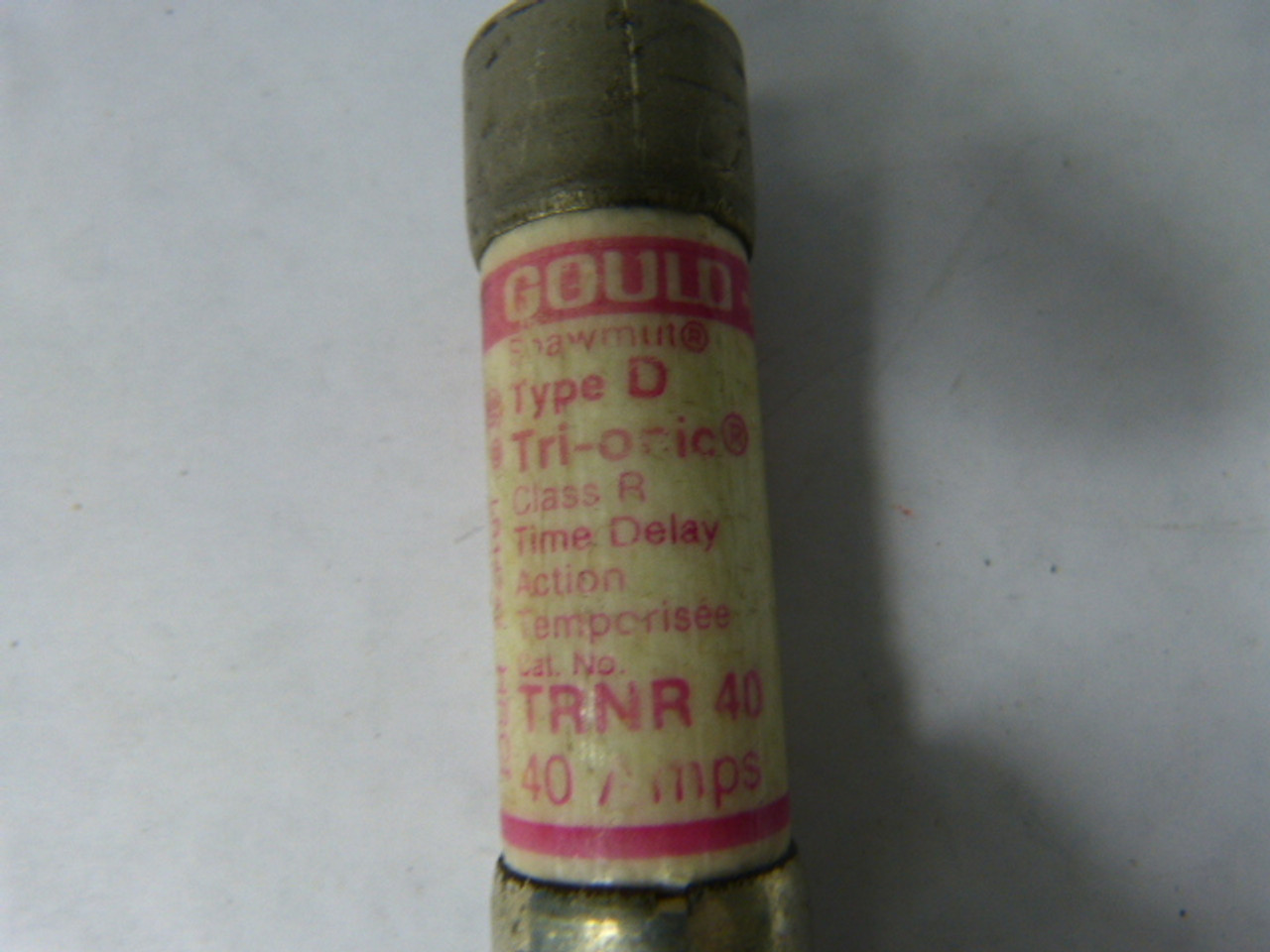 Gould Shawmut TRNR-40 Time Delay Fuse 40A 250V USED