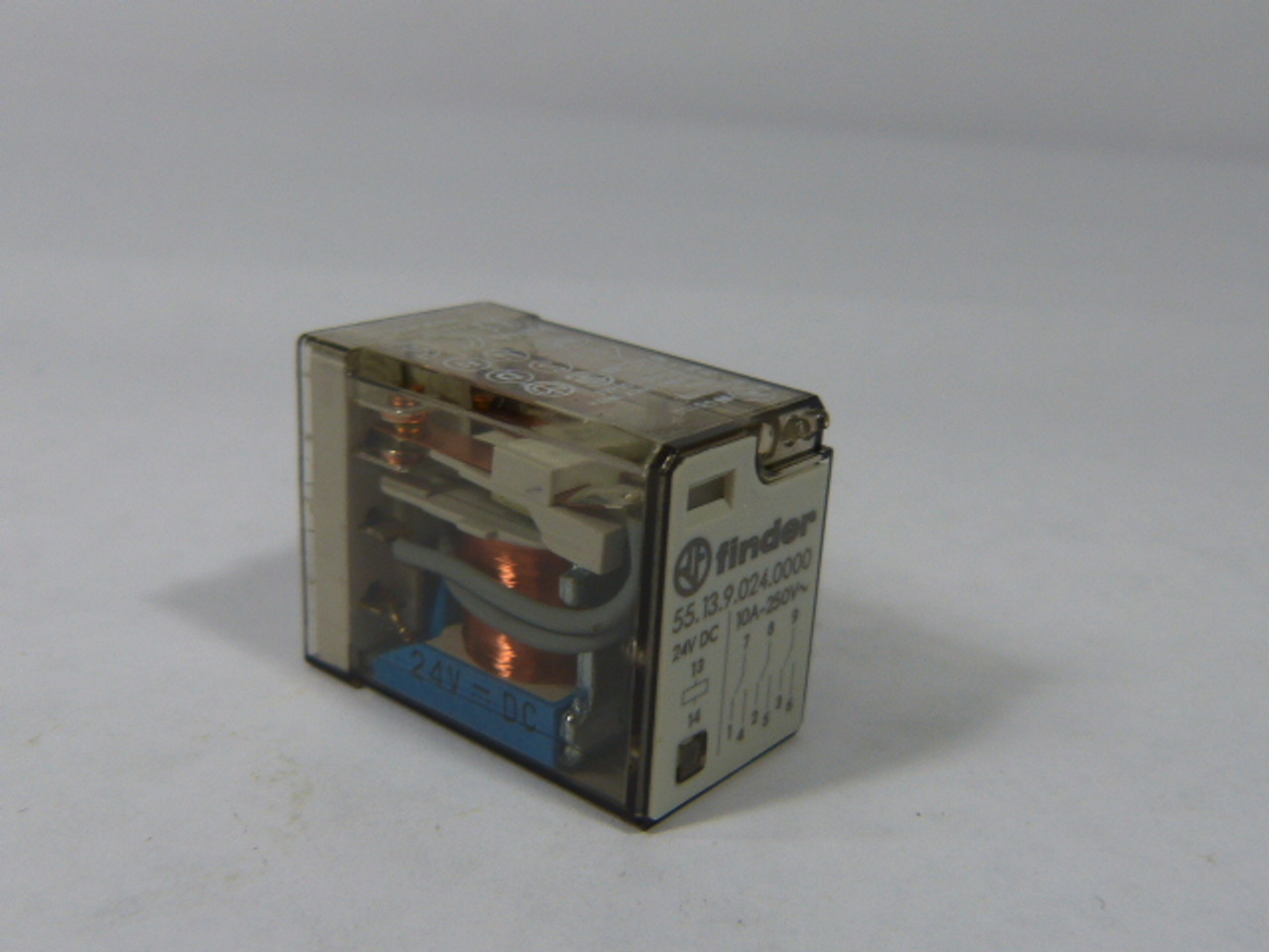 Finder 55.13.9.024.0000 Miniature Relay 10amp 250V USED