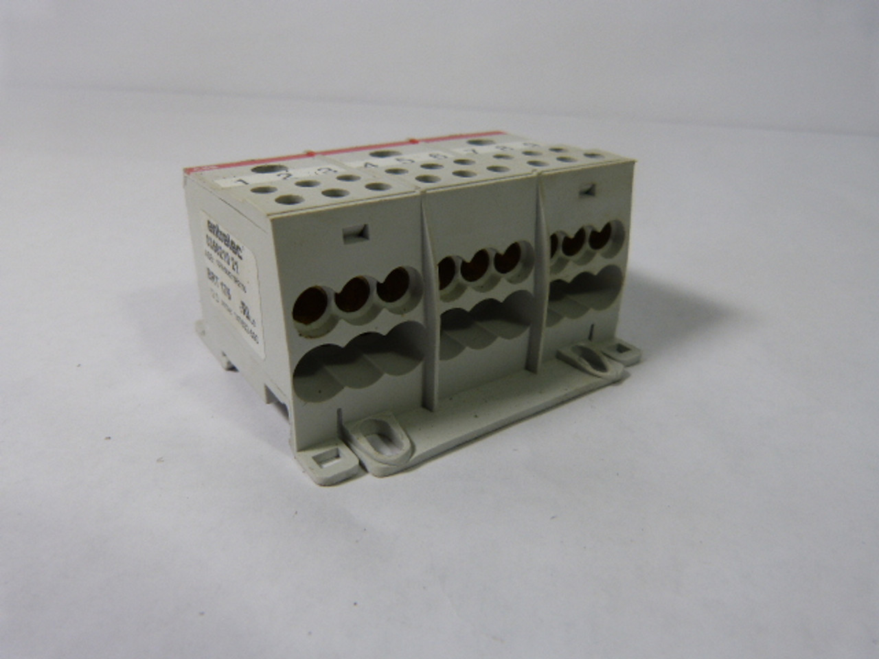 ABB 1SNA356210R2100 035621021 6-2/0 AWG 175A 3Pole Distribution Block USED