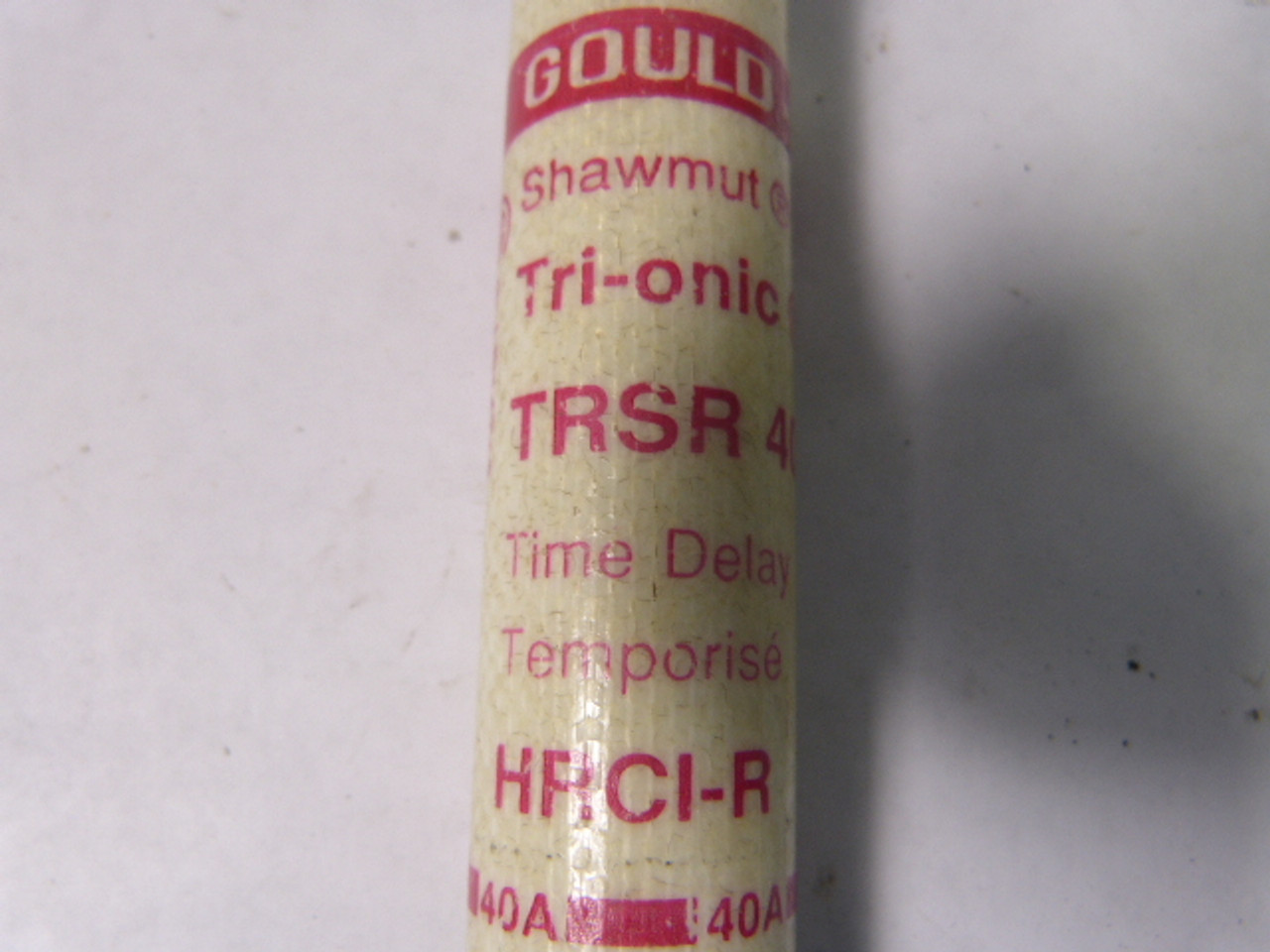 Gould Shawmut TRSR-40 Time Delay Fuse 40A 600V USED
