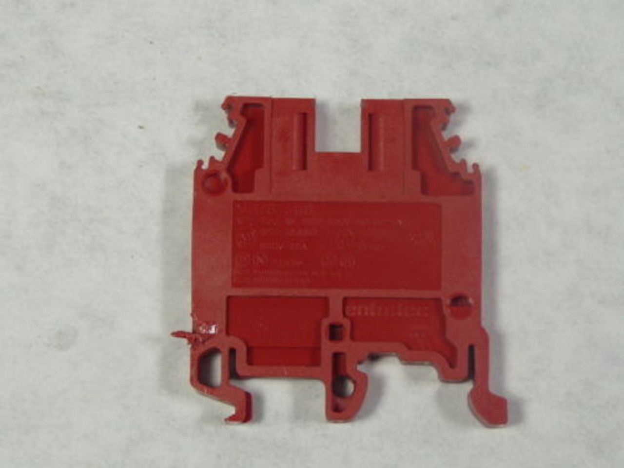 Entrelec M4/6-5116 Relay Terminal Block (Red) USED