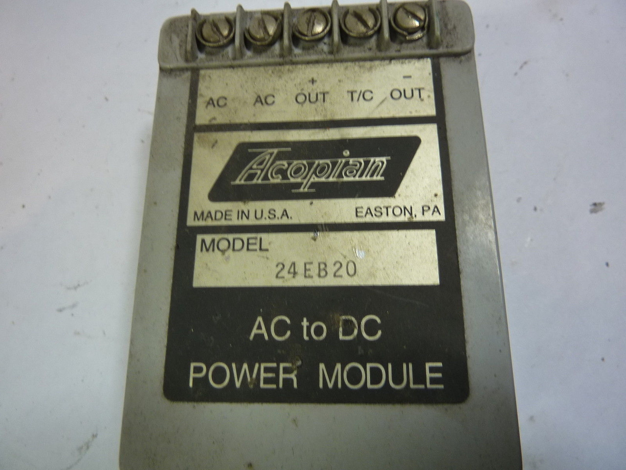 Acopian 24EB20 Power Module 24VDC 230VAC USED