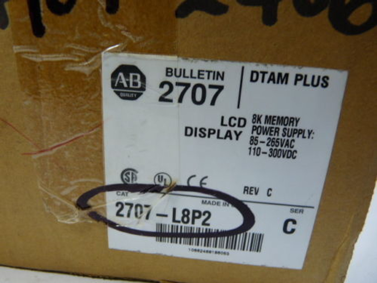 Allen-Bradley 2707-L8P2 Operator Interface Panel LCD Control ! NEW !