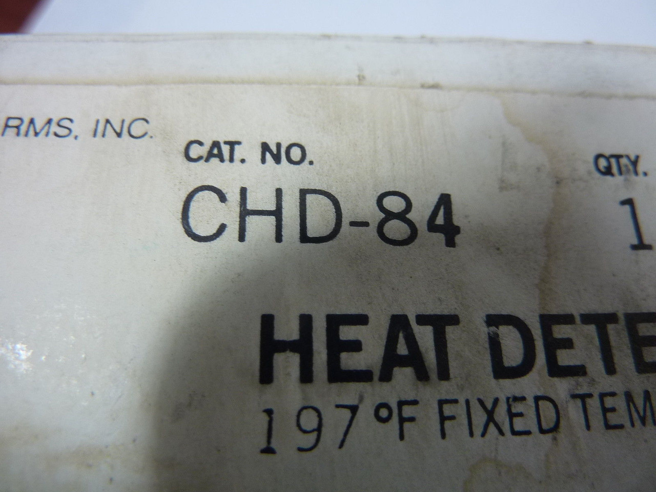 Fire-Lite CHD-84 Heat Detector Fixed Temperature 197F ! NEW !