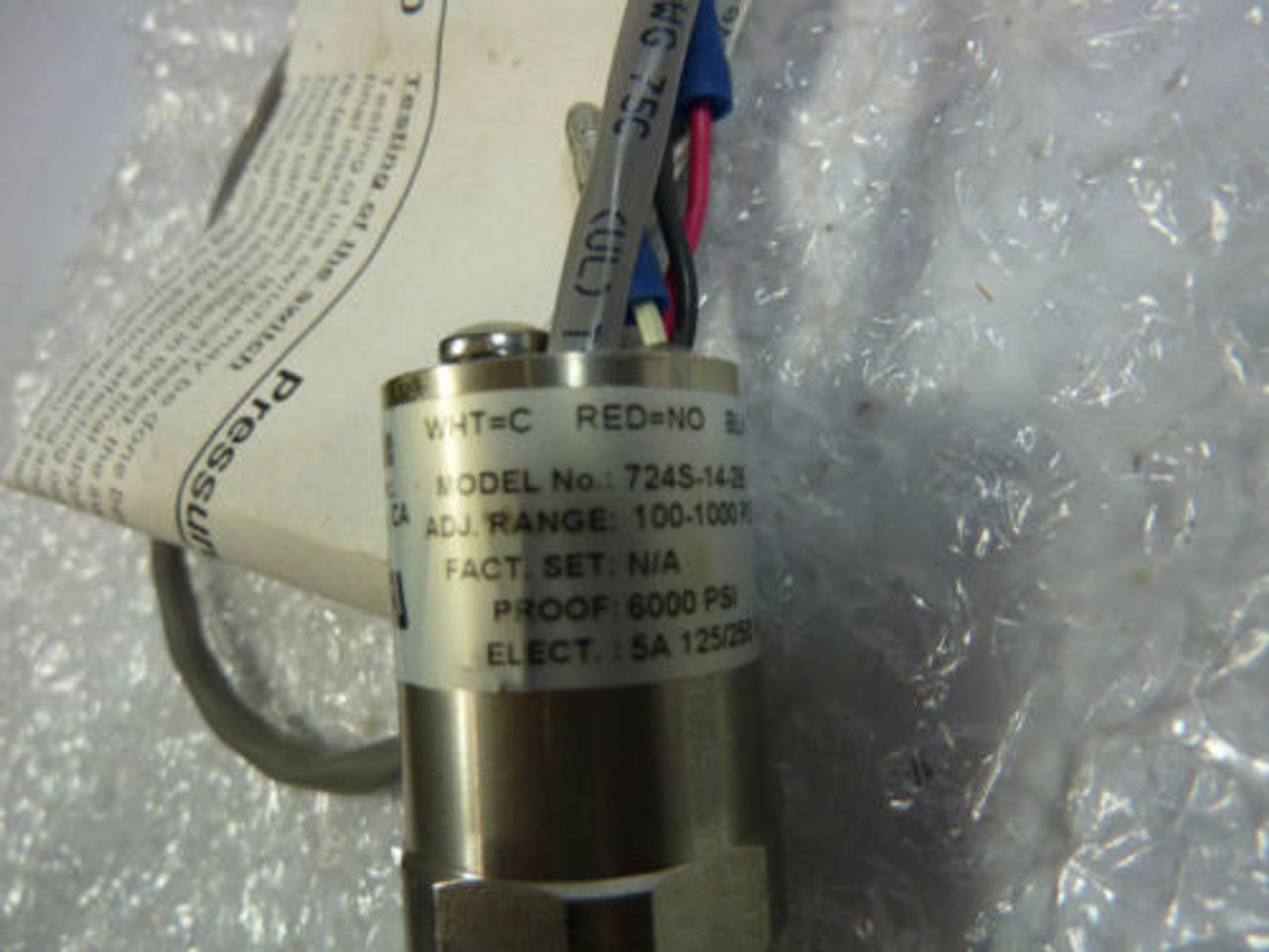 Barksdale 724S-14-2B Pressure Switch 125V ! NEW !