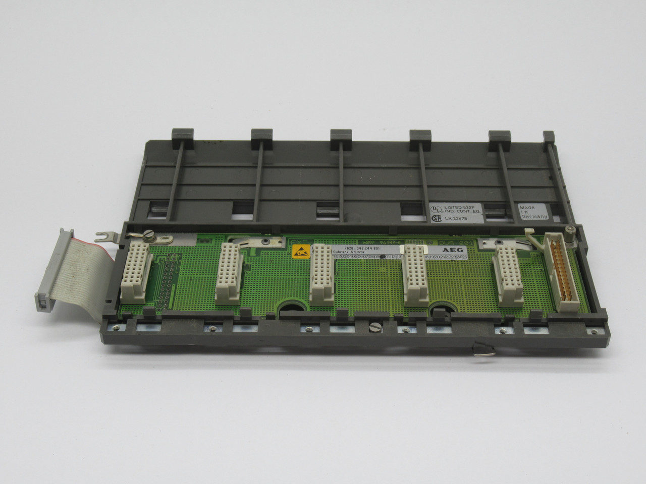 AEG DTA201 7628-042.244-801 Rev.10 Secondary Subrack 5-Slot USED