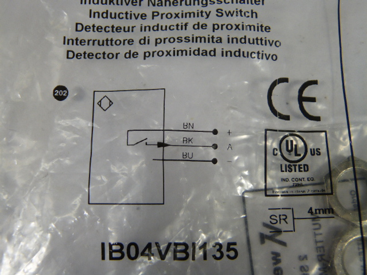 Wenglor IB04VBI135 Inductive Proximity Switch ! NWB !