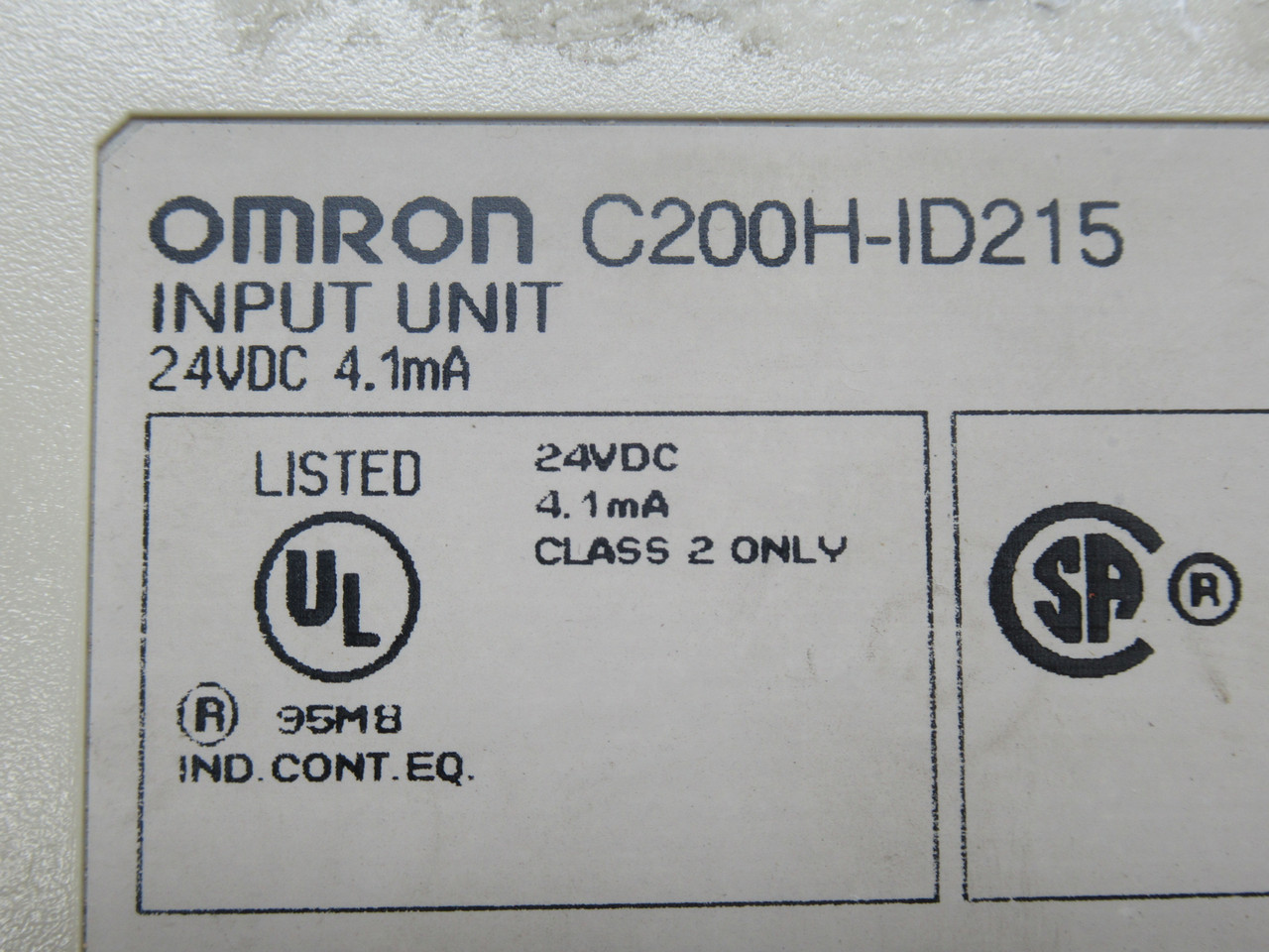 Omron C200H-ID215 Input Unit 24VDC 4.1mA USED
