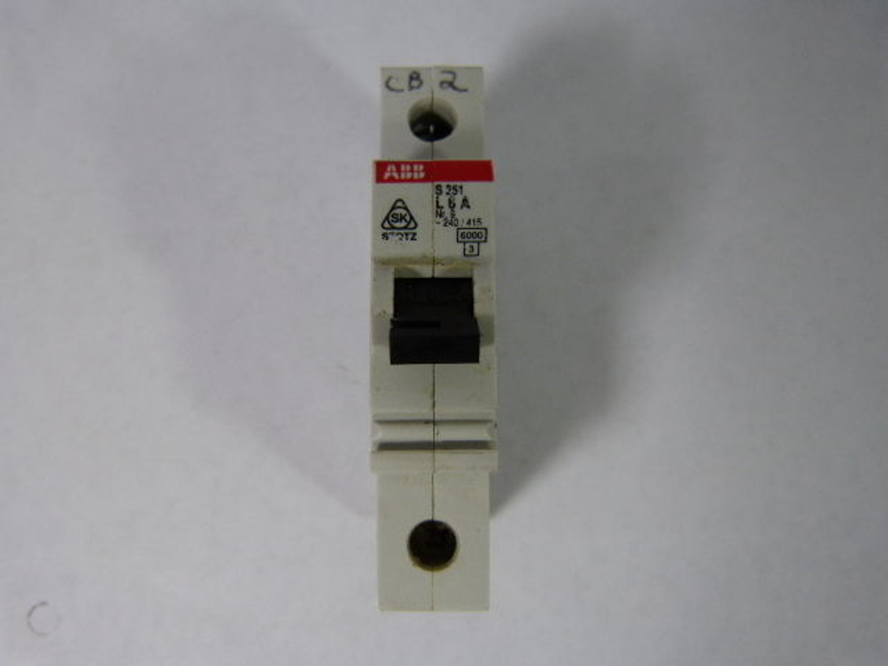 ABB S251 L6A Circuit Breaker 1 Pole 6amp USED