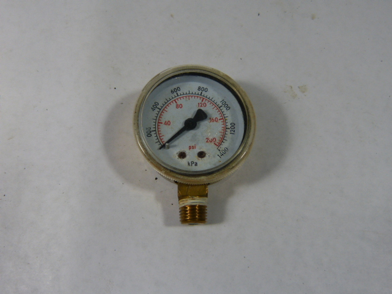 U.S Gauge 0-200 0-200PSI/0-1400KPA Pressure Gauge USED