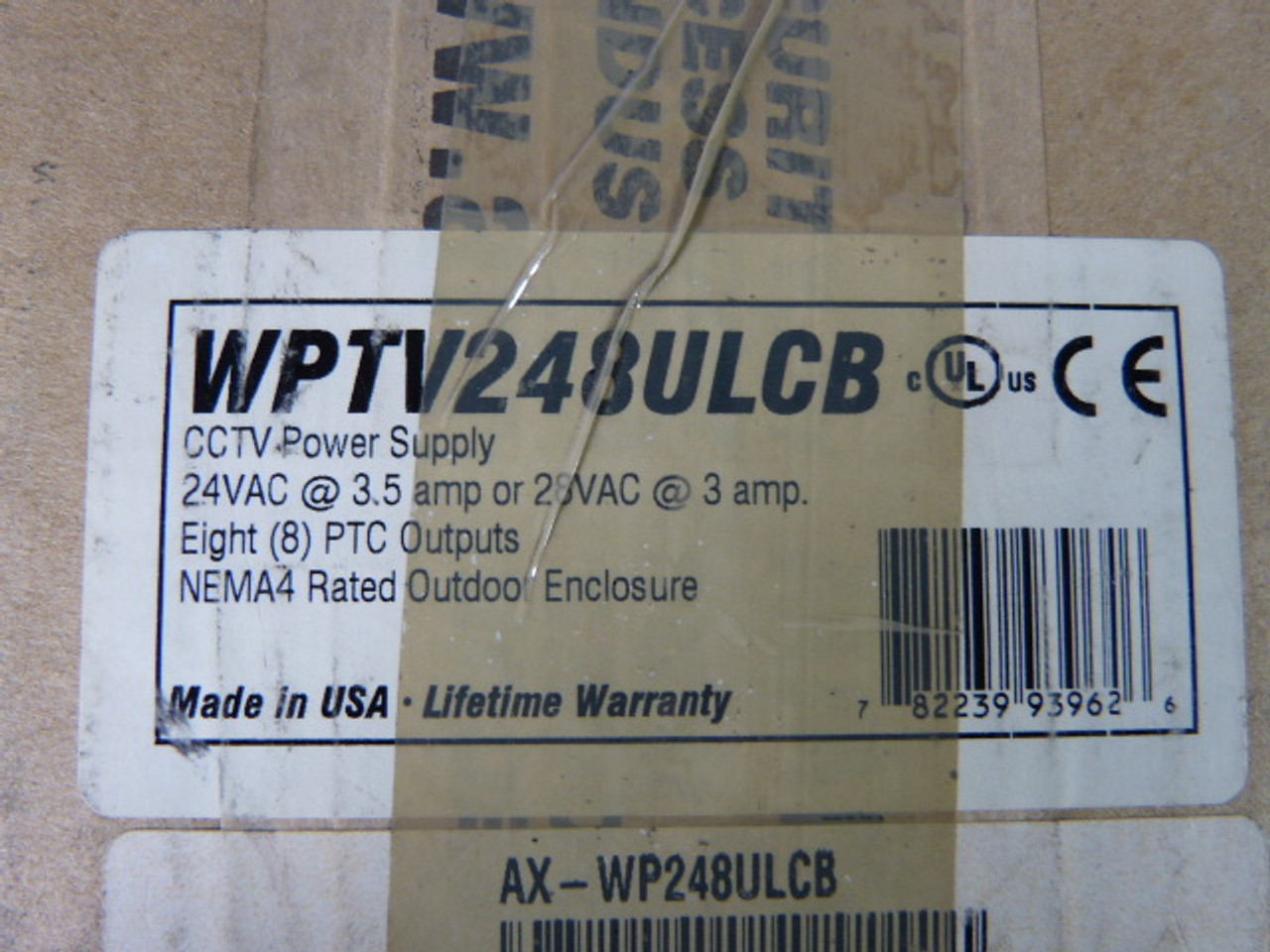 Altronix WPTV248ULCB Power Supply Rack 8-Cam 115VAC Sealed Box ! NEW !
