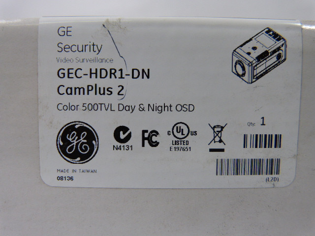 GE Security GEC-HDR1-DN Hyper Dynamic Range Day/Night Camera 500TVL ...