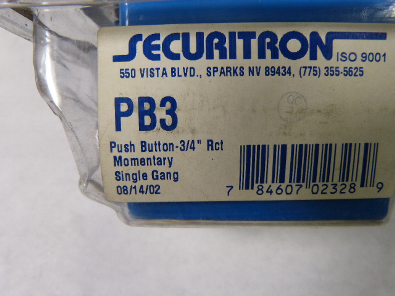 Securitron PB3 Momentary Single Gang Push Button ! NEW !