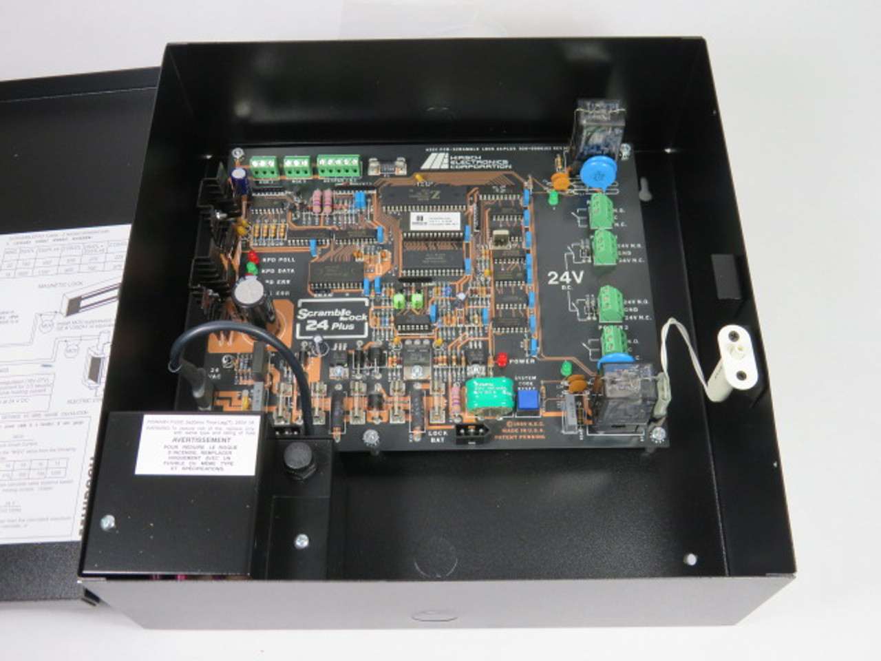 Hirsch Electronics Corp. Enclosed Motherboard For SL24+ Controller ! AS IS !