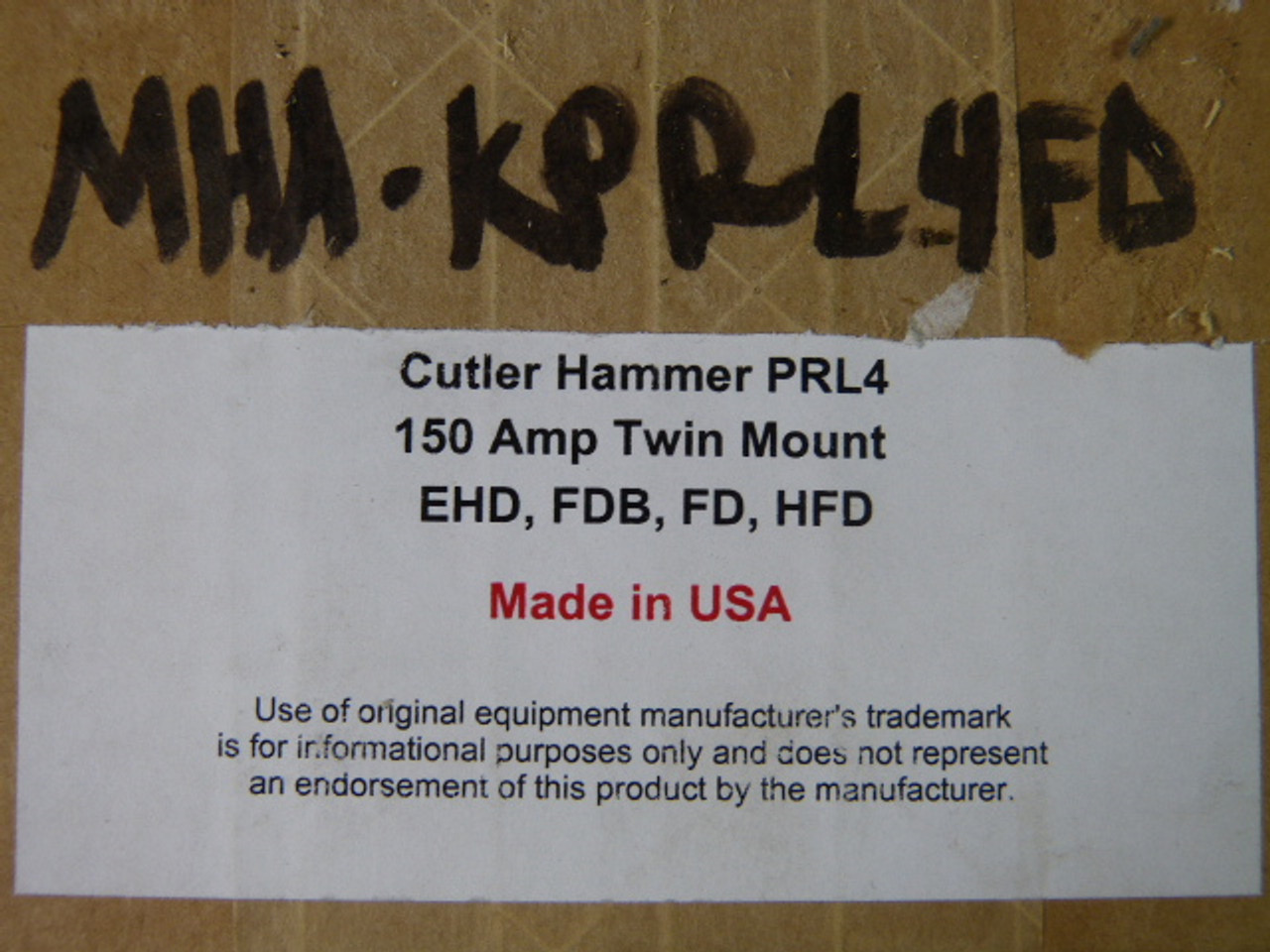 Cutler-Hammer KPRL4FD 150Amp Twin Mount Kit ! SEALED !
