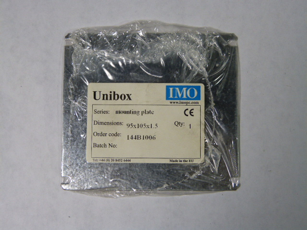 Unibox 144B1006 Mounting Plate 95 x 105 x 1.5 NEW