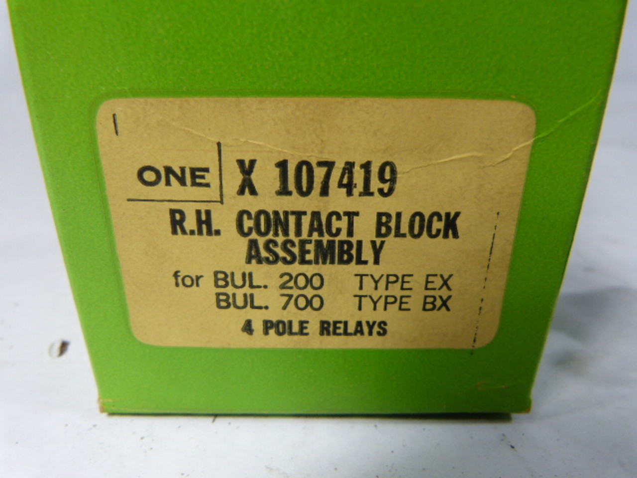 Allen-Bradley X-107419 Contact Block Assembly RH 4 NO ! NEW !