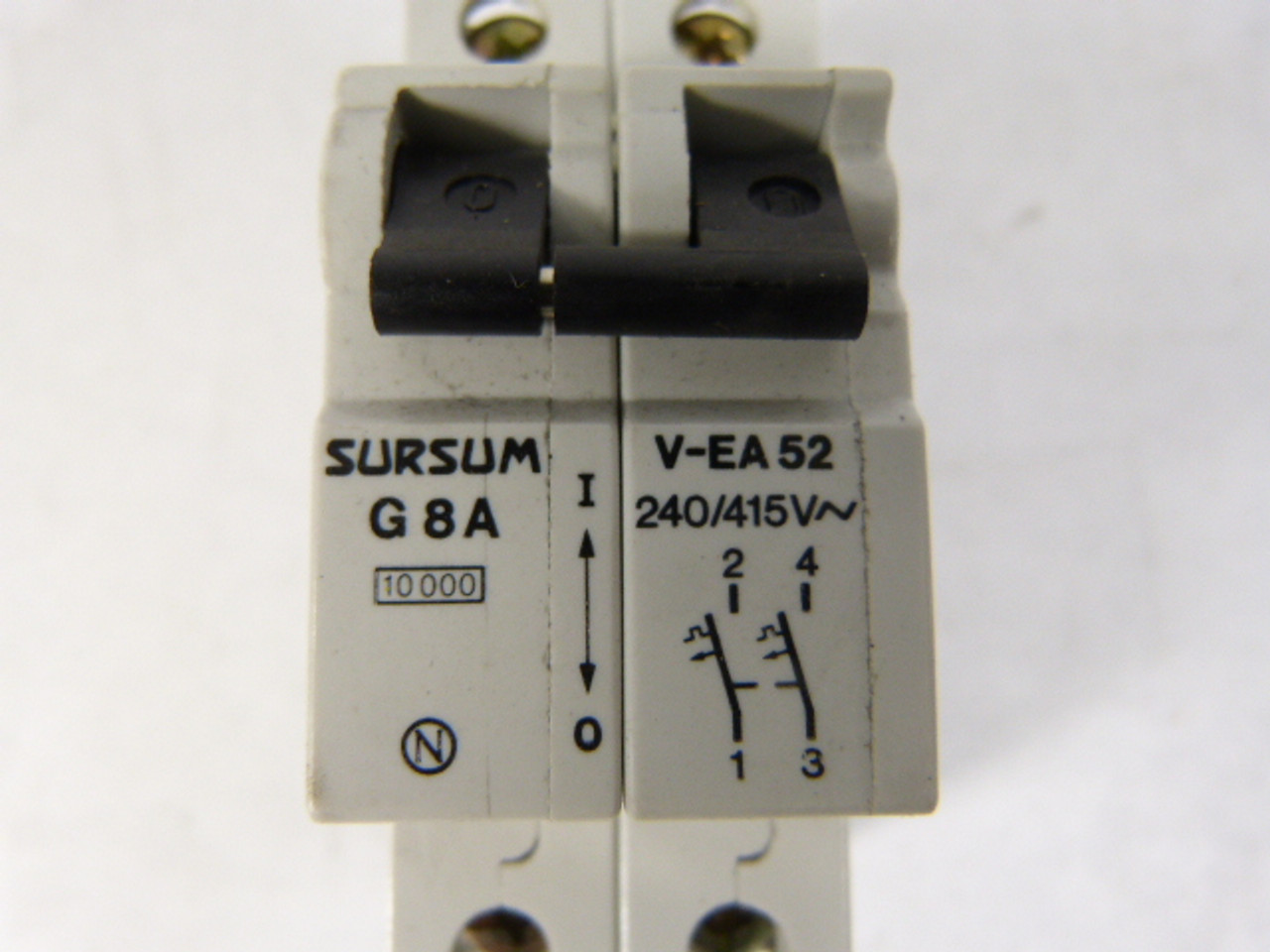 ABL Sursum V-EA52-G8A Circuit Breaker 8 Amp 2 Pole 240 / 415 Vac Din USED