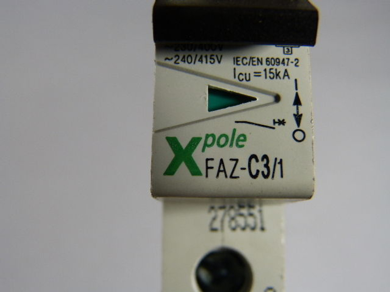 Moeller FAZ-C3/1 Thermal Mag. Circuit Breaker 1-Pole 3A 400VAC ! NOP !