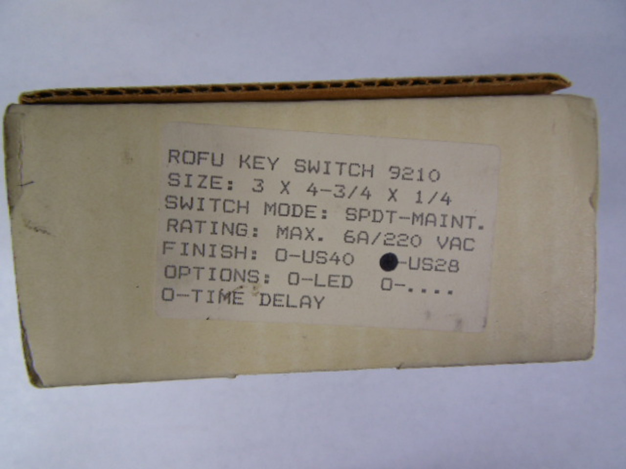 Rofu 9210 Keyswitch with Maintained Action ! NEW !