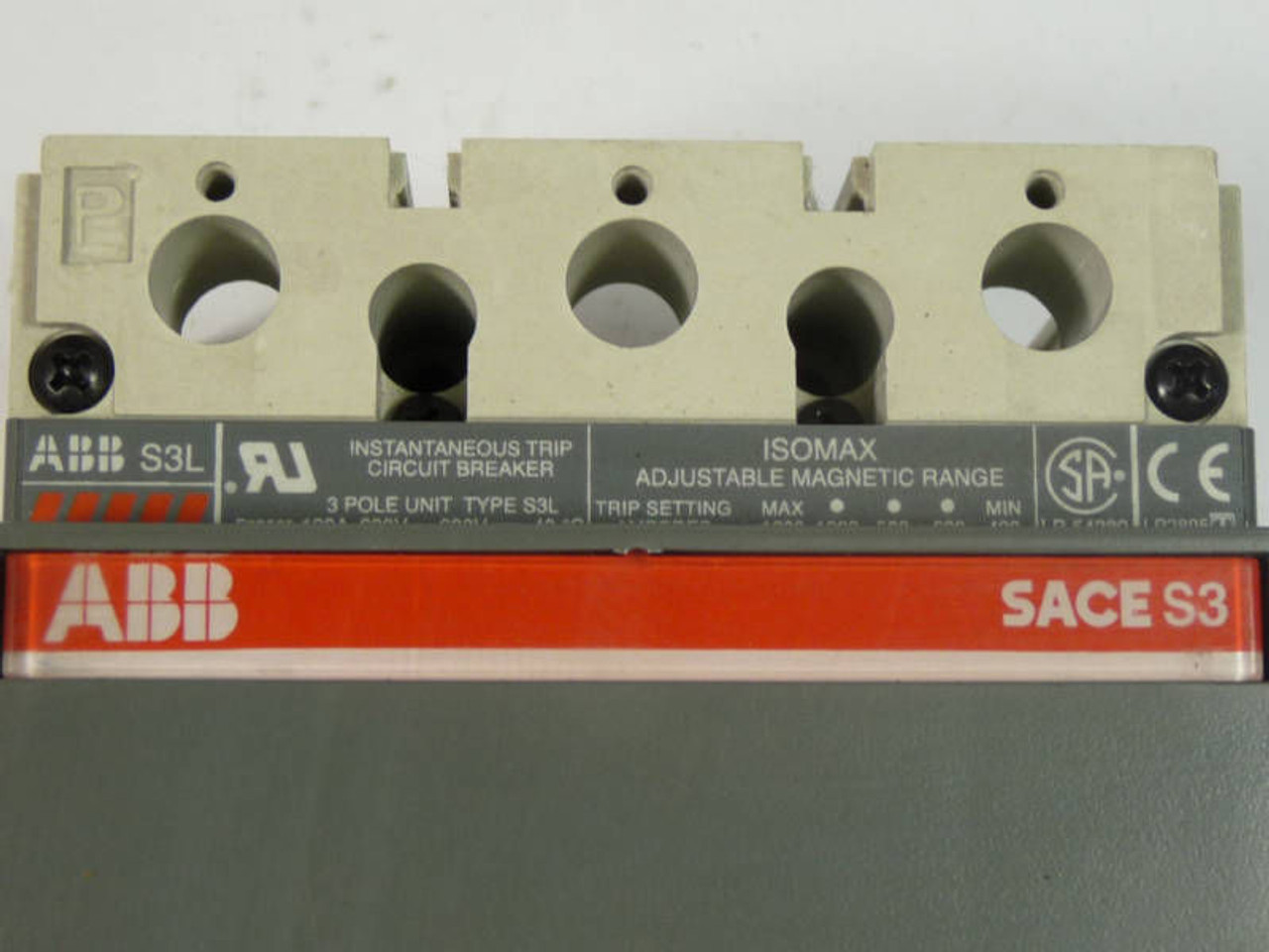 ABB Circuit Breaker MCP 100A 3P S3L100MWS4 USED