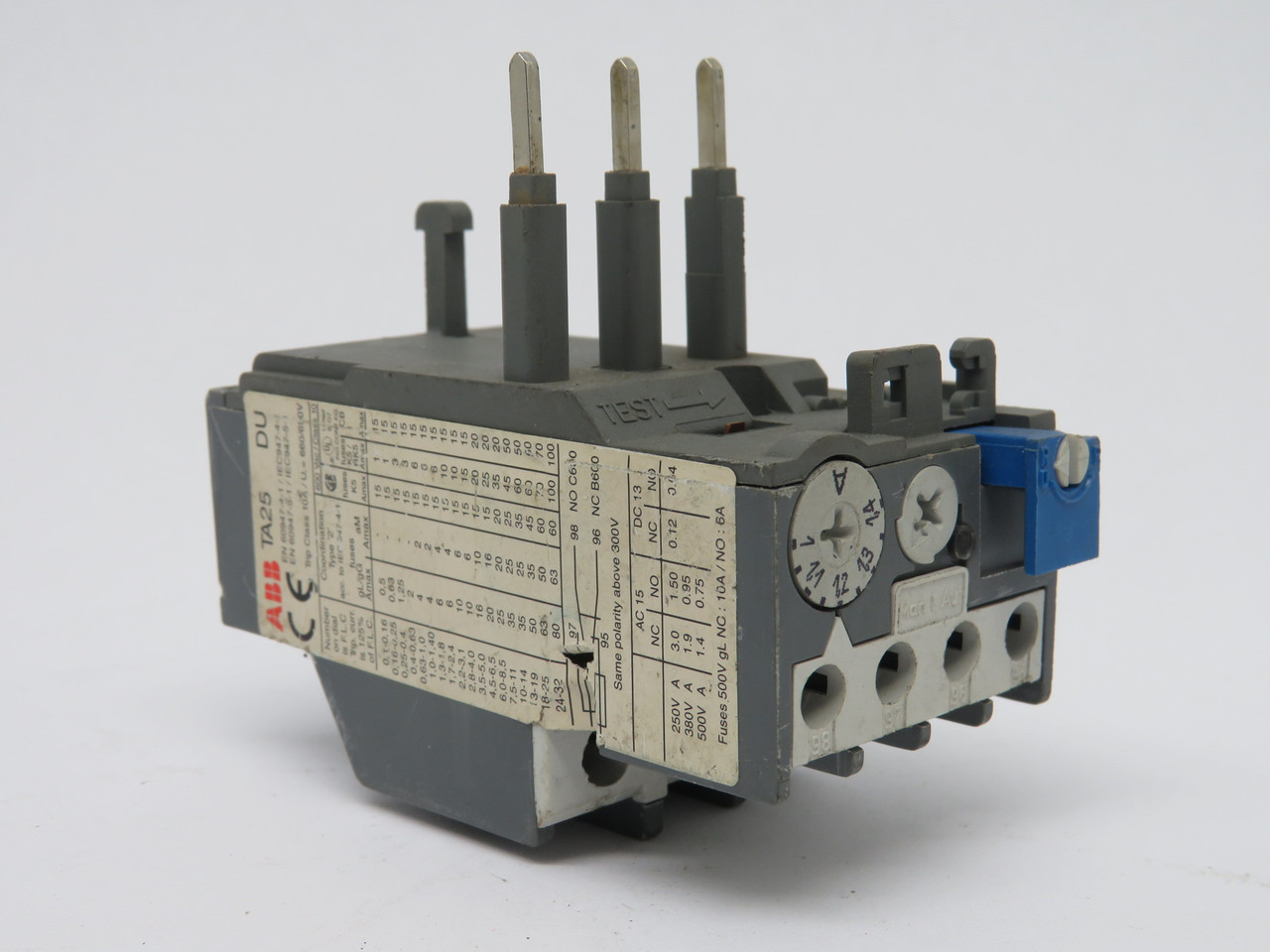 ABB TA25DU-1.4 Thermal Overload Relay 1-1.4Amp USED