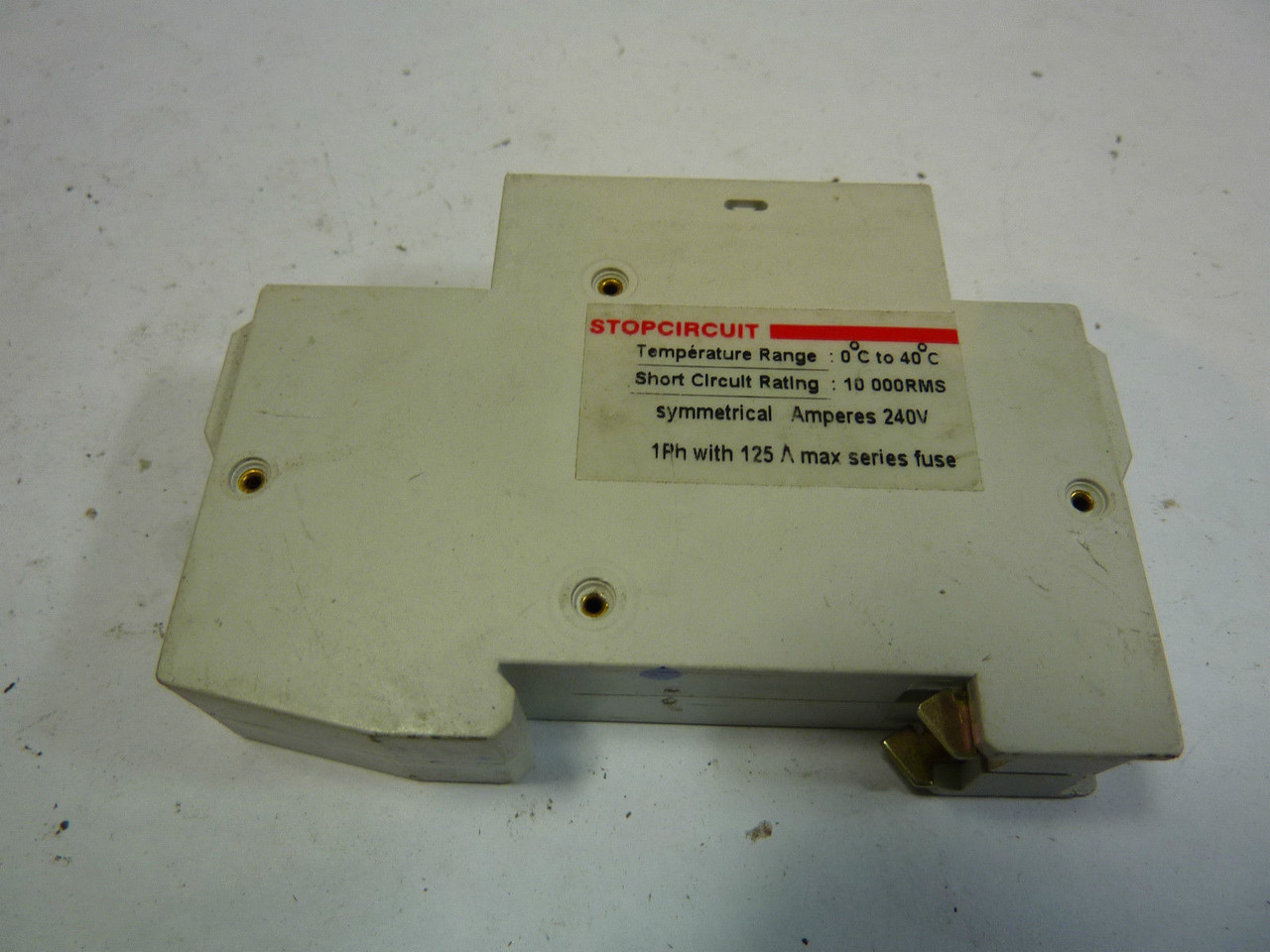 Entrelec GMU-10U Circuit Breaker 10 Amp USED