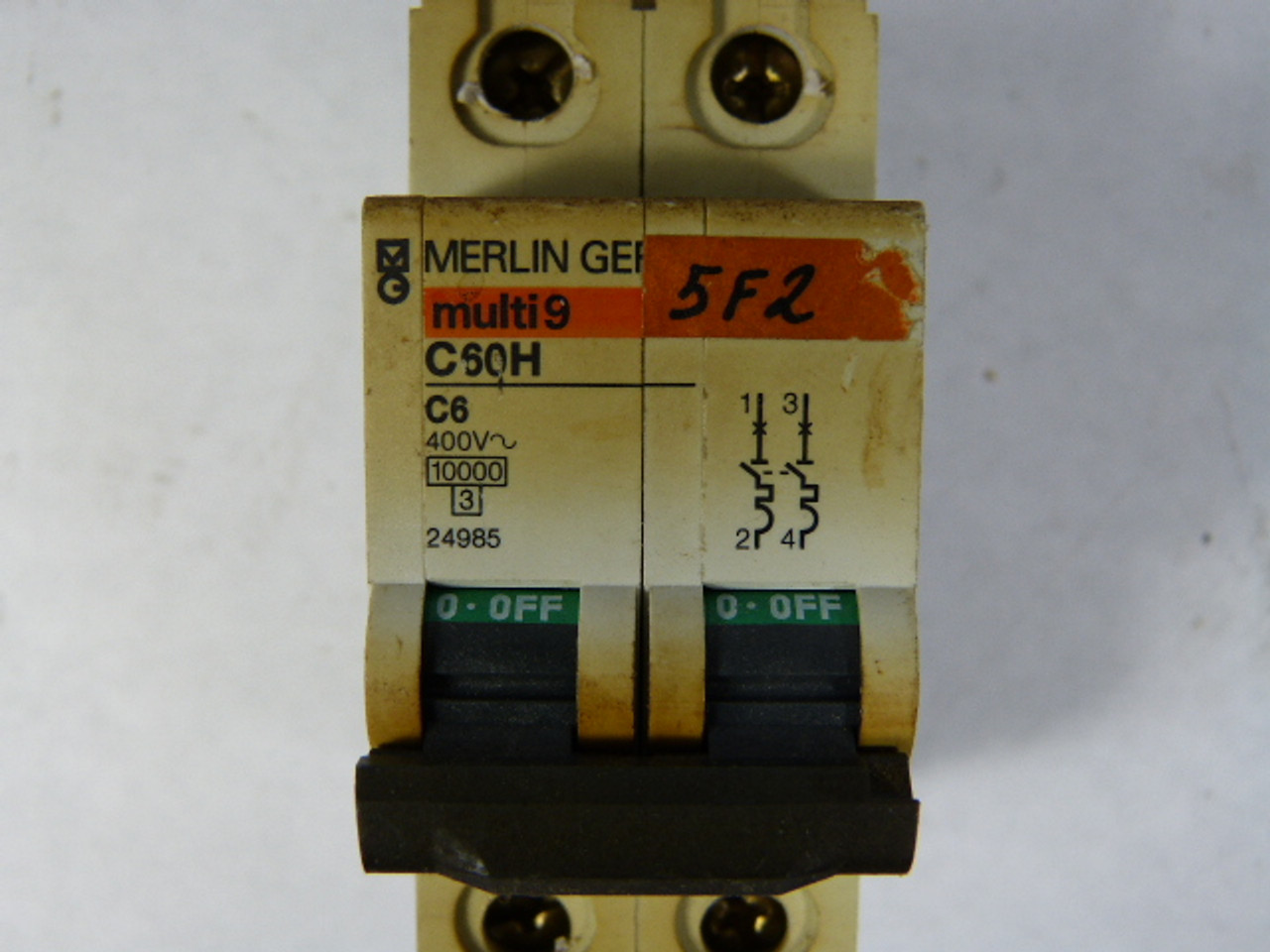 Merlin Gerin 24985 Circuit Breaker 6A 2-Pole USED