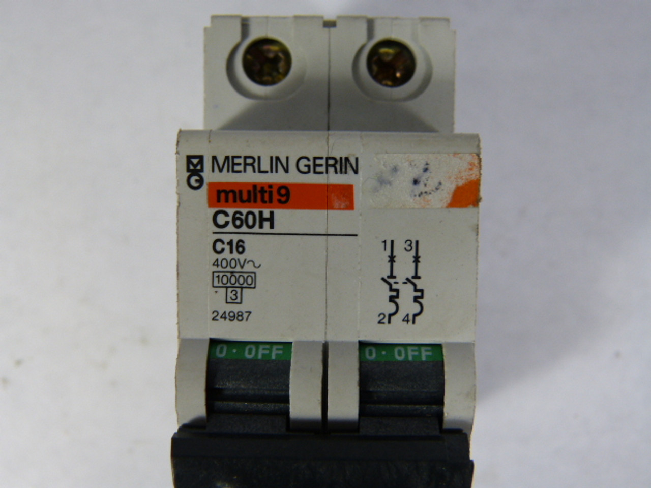 Merlin Gerin 24987 Circuit Breaker 16A 2-Pole USED