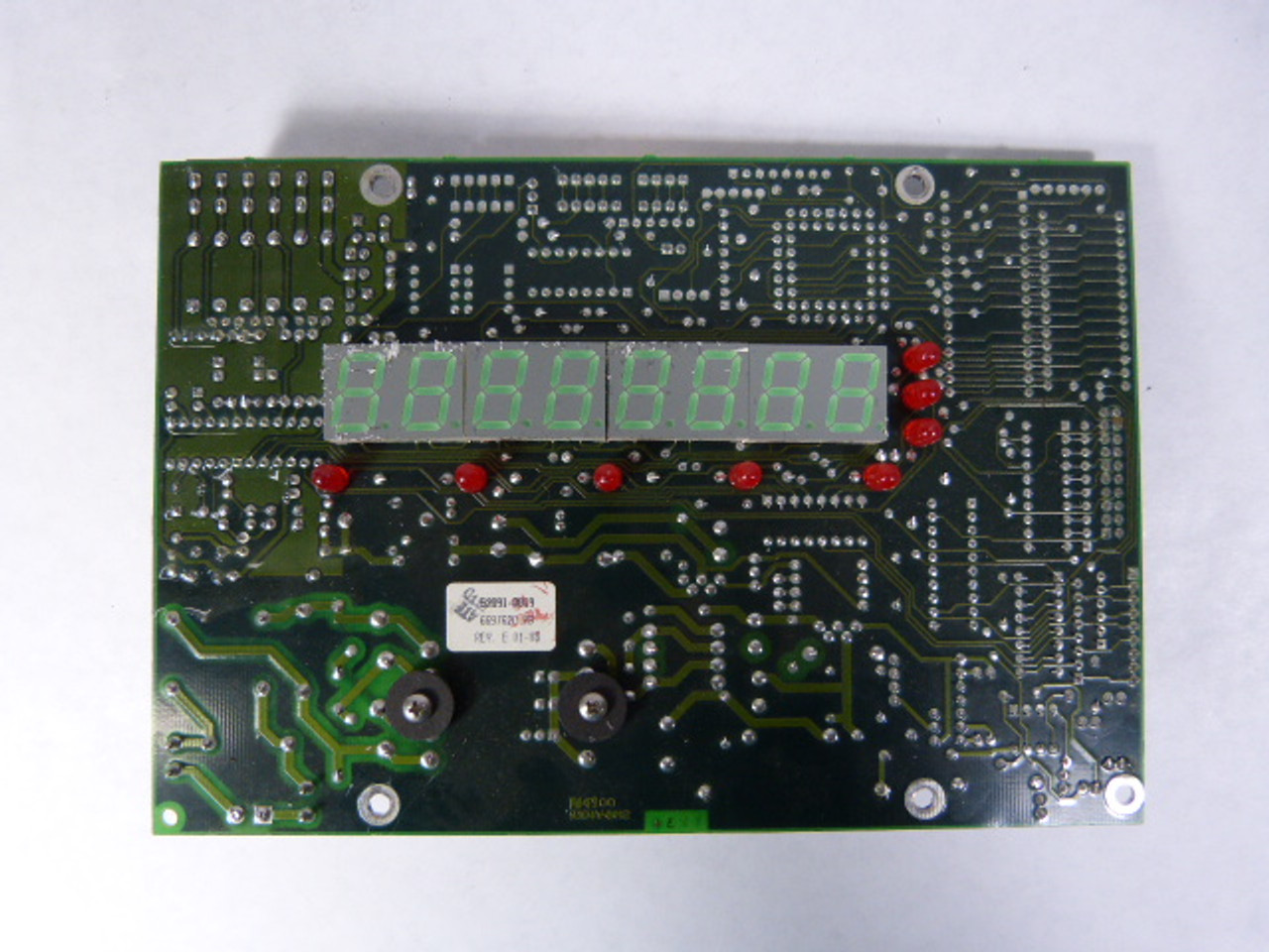 Weightronix D52091-DS1 PC Board with Numeric Display BROKEN CONNECTOR USED