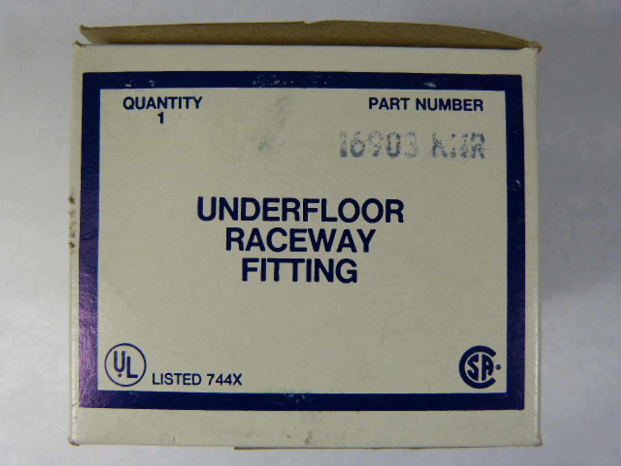 Nepco 16903-KNR Under Floor Raceway Fitting ! NEW !