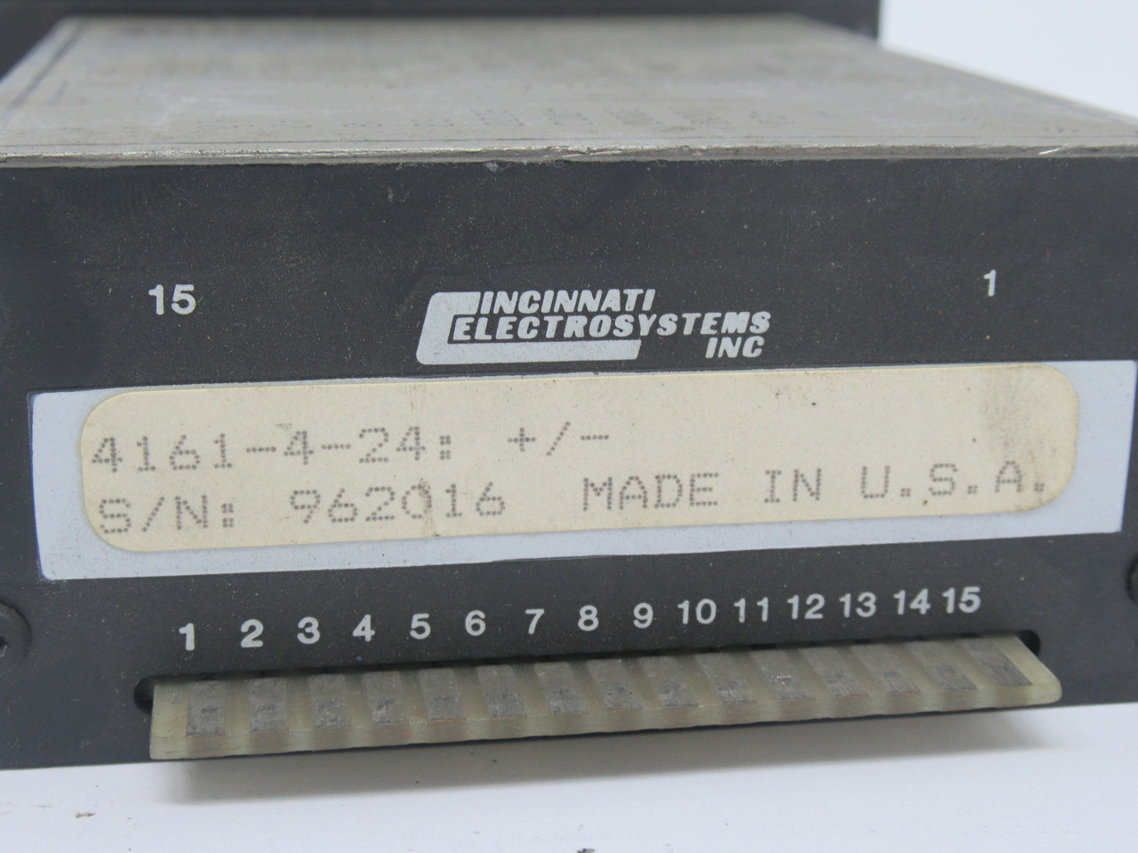 Cincinnati Electrosystems Model 4161 Digital Panel Meter 3-Digit USED