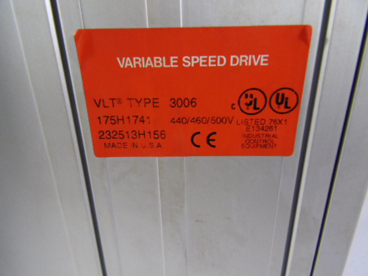 Danfoss 175H1741 Variable Speed Drive 5HP 3 PH 460 Vac Type 3006 USED