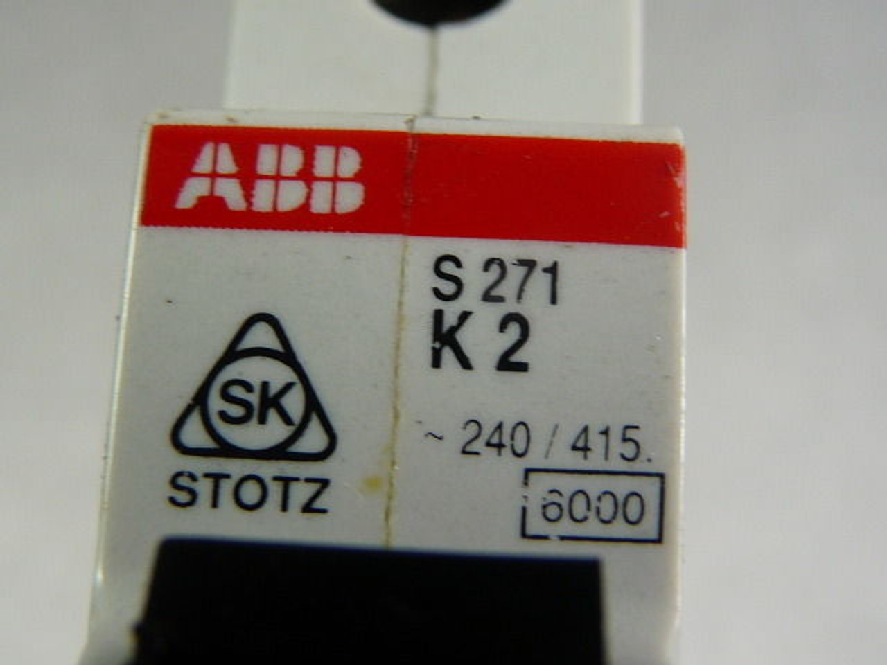 ABB S271-K2 Circuit Breaker 1P 2A 240VAC USED