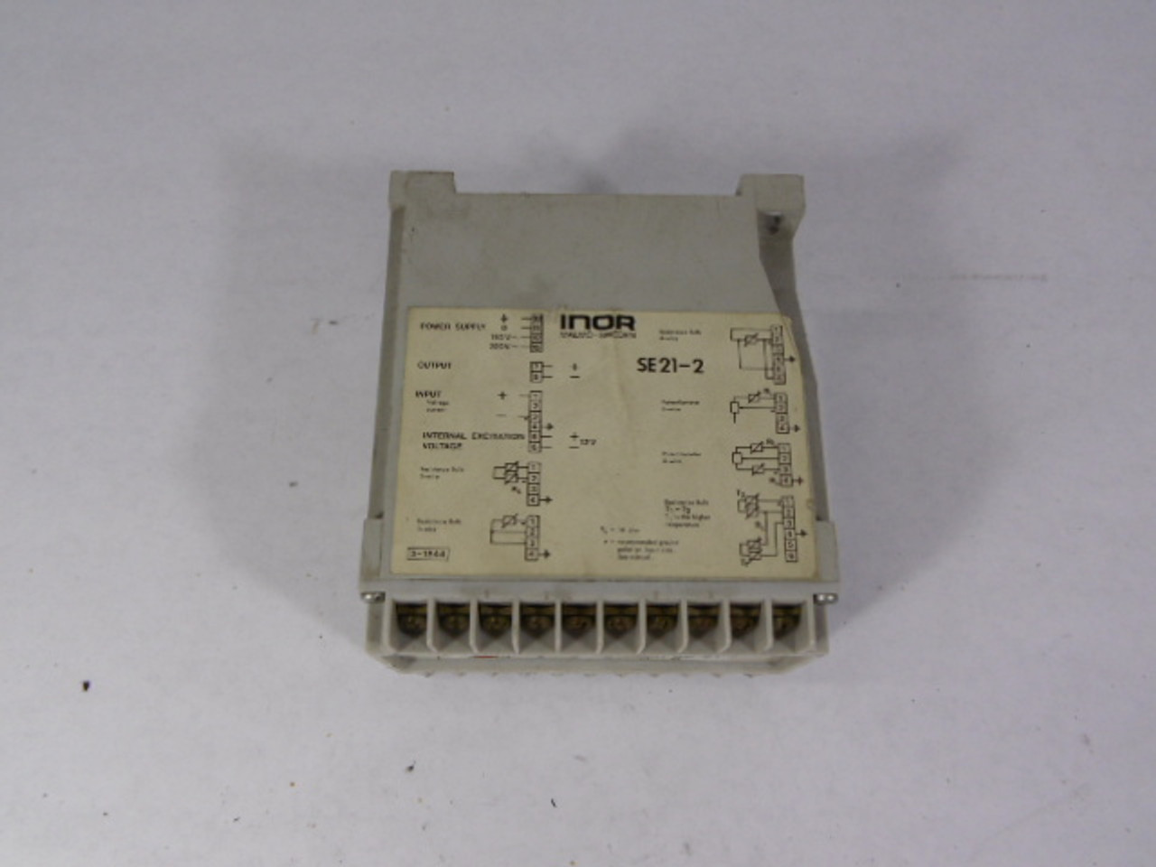 Inor Transmitter SE-21-2 Programmable Transmitter 110/220VAC 0-100mV  USED